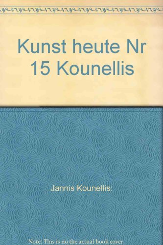 Stock image for kunst Heute - Nr.15 : Jannis Kounellis im Gesprch mit Heinz Peter Schwerfel. for sale by BuchKunst-Usedom / Kunsthalle