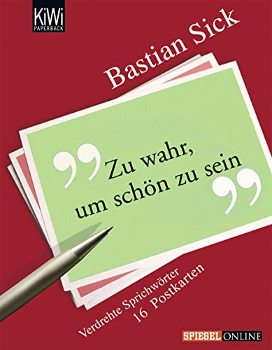 Stock image for Zu wahr, um schn zu sein. 16 Postkarten for sale by Blackwell's