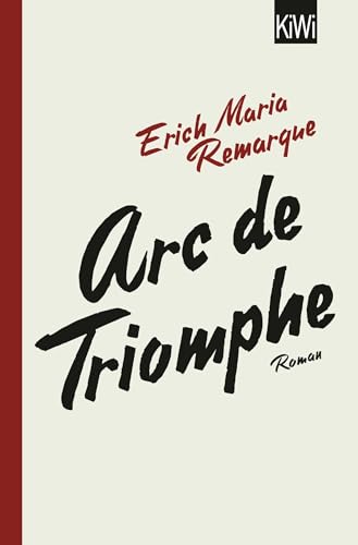 Imagen de archivo de Arc de Triomphe: Roman a la venta por DER COMICWURM - Ralf Heinig