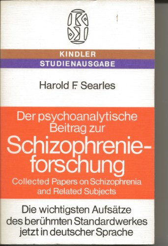 Stock image for Der psychoanalytische Beitrag zur Schizophrenieforschung for sale by medimops