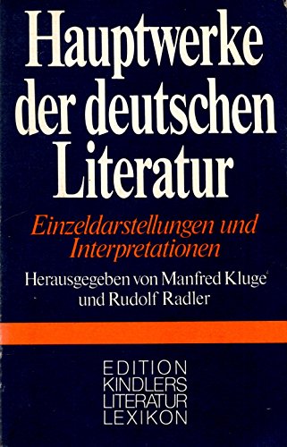 Beispielbild für Hauptwerke Der Deutschen Literatur: Darstellungen U. Interpretationen zum Verkauf von Discover Books