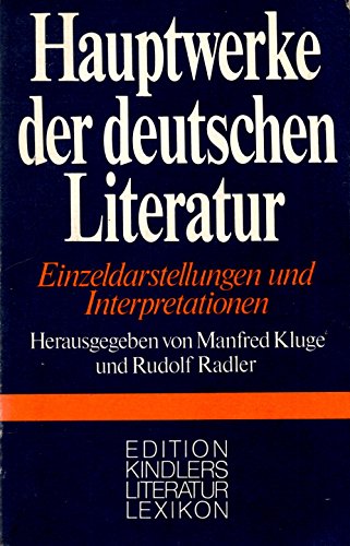 Imagen de archivo de Hauptwerke Der Deutschen Literatur: Darstellungen U. Interpretationen a la venta por HPB Inc.