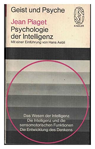 9783463021676: Psychologie der Intelligenz - Jean Piaget