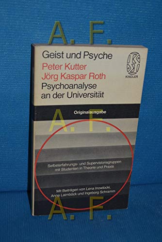 Stock image for Psychoanalyse an der Universitt (= Geist und Psyche) for sale by Martin Preu / Akademische Buchhandlung Woetzel