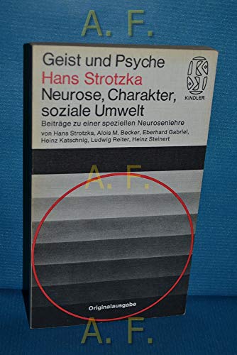 Neurose, Charakter, soziale Umwelt. Beiräge zu einer speziellen Neurosenlehre. Herausgegeben und mit einer Einleitung von Hans Strotzka. Mit Beiträgen von Hans Strotzka, Alois M. Becker, Eberhard Gabriel, Heinz Katschnig, Ludwig Reiter, Heinz Steinert. Aus dem Inhalt: Übersicht über einige Grundlagen der speziellen Neurosenlehre. Das psychoanalytische Konzept der Charakterneurose, Extremvarianten triebhaften Verhaltens, Die Stellung der Antipsychatrie. Über die soziale Konstruktion der Psychopathie. Diagnose 