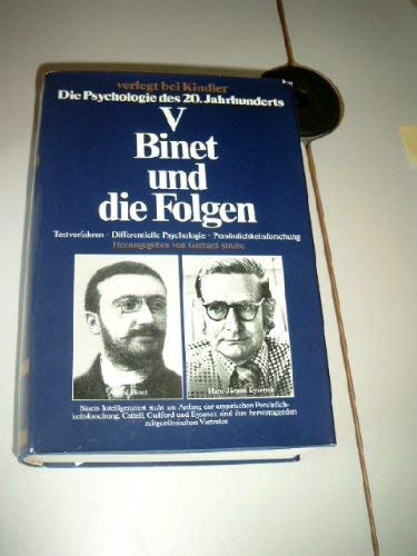 Binet und die Folgen Testverfahren, differentielle Psychologie, Persönlichkeitsforschung / hrsg. ...