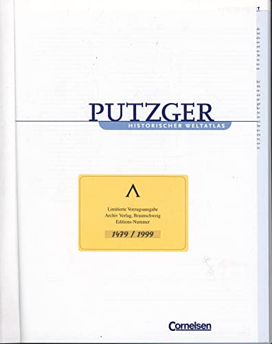 Stock image for Putzger - Historischer Weltatlas - [103. Auflage]: Putzger historischer Weltatlas, Ausgabe mit Register for sale by medimops