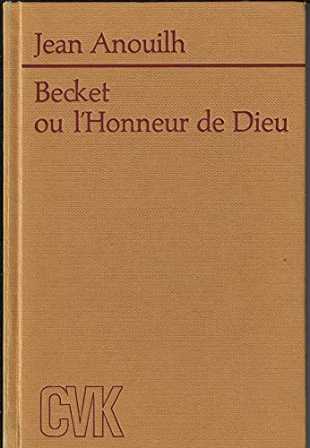 Beispielbild fr Becket ou l' Honneur de Dieu zum Verkauf von Versandantiquariat Felix Mcke