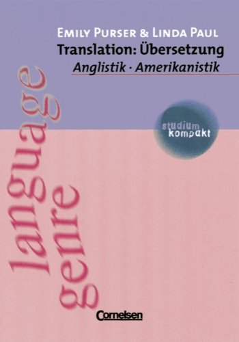 Beispielbild fr studium kompakt - Anglistik/Amerikanistik: Translation: bersetzung: Studienbuch zum Verkauf von medimops