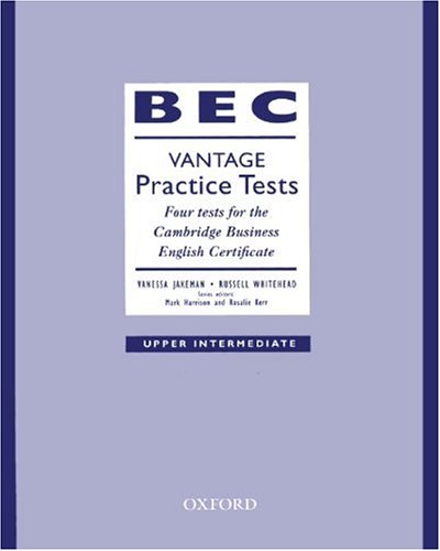 9783464120286: BEC Vantage Practice Tests, Upper Intermediate