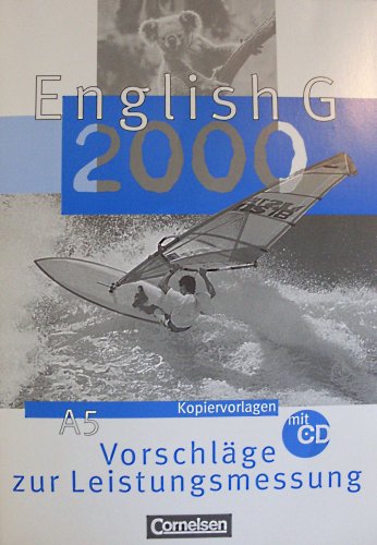 Imagen de archivo de English G2000 A5: Vorschlge zur Leistungsmessung. Kopiervorlagen mit CD a la venta por medimops