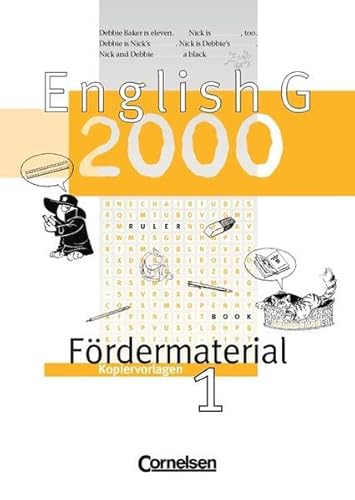 Imagen de archivo de English G 2000 - Ausgabe A, B und D: Band 1: 5. Schuljahr - Frdermaterial: Kopiervorlagen a la venta por medimops