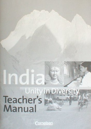 9783464371831: India Unity in Diversity. Teacher's Manual mit Kopiervorlagen