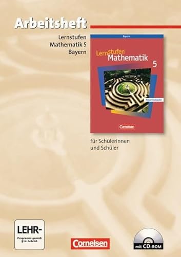 Beispielbild fr Lernstufen Mathematik - Bayern: 5. Jahrgangsstufe - Arbeitsheft mit eingelegten Lsungen und CD-ROM: Mit Lsungen zum Verkauf von medimops