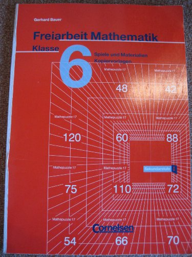 Imagen de archivo de Freiarbeit Mathematik - Klasse 6 - Spiele und Materialien - Kopiervorlagen a la venta por medimops