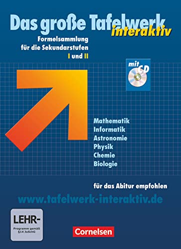 9783464571446: Das groe Tafelwerk interaktiv. Allgemeine Ausgabe. Mit CD-ROM.