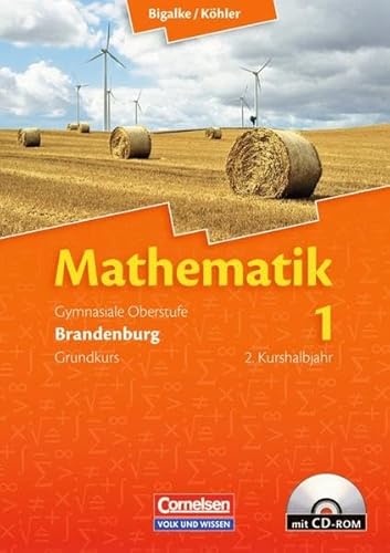 Stock image for Bigalke/Khler: Mathematik Sekundarstufe II - Brandenburg - Bisherige Ausgabe: Band 1: 2. Kurshalbjahr/Grundkurs - Qualifikationsphase - Schlerbuch mit CD-ROM for sale by medimops