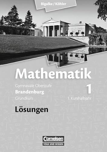 Stock image for Bigalke/Khler: Mathematik Sekundarstufe II - Brandenburg - Bisherige Ausgabe / Band 1: 1. Kurshalbjahr/Grundkurs - Qualifikationsphase - Lsungen zum Schlerbuch for sale by medimops