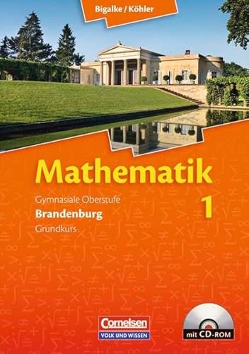 Stock image for Bigalke/Khler: Mathematik Sekundarstufe II - Brandenburg - Bisherige Ausgabe: Band 1: Gesamtband/Grundkurs - Qualifikationsphase - Schlerbuch mit CD-ROM for sale by medimops