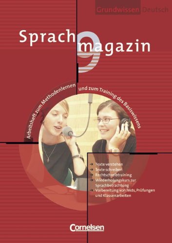 9783464606506: Sprachmagazin 9. Trainingsheft zum Grundwissen Deutsch. Neue Rechtschreibung