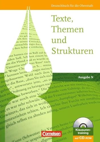 Stock image for Texte, Themen und Strukturen - Ausgabe N: Schlerbuch mit Klausurentraining auf CD-ROM for sale by medimops