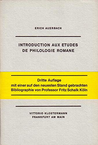 9783465000310: Introduction aux Etudes de Philologie romane