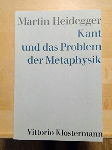 Imagen de archivo de Kant und das Problem der Metaphysik a la venta por Norbert Kretschmann