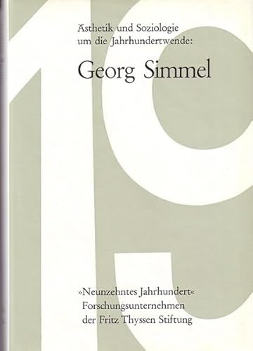 Beispielbild fr sthetik und Soziologie um die Jahrhundertwende: Georg Simmel zum Verkauf von medimops