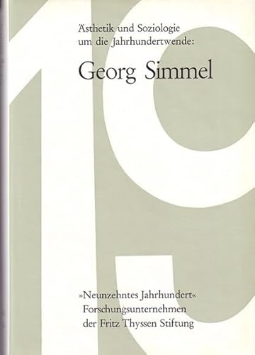 Stock image for sthetik und Soziologie um die Jahrhundertwende: Georg Simmel for sale by medimops