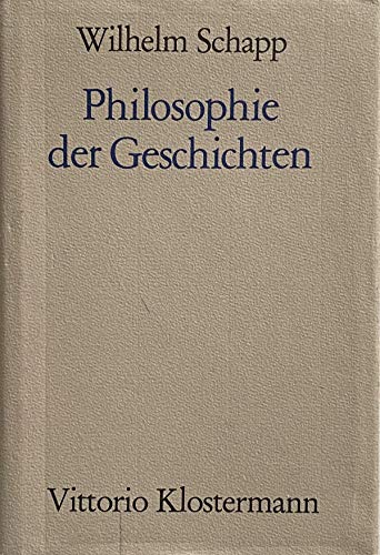 Imagen de archivo de Philosophie der Geschichten a la venta por A Book By Its Cover