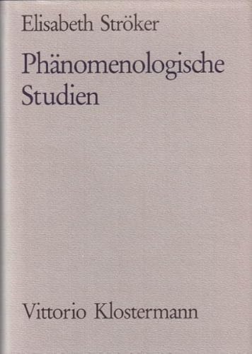 Stock image for Phanomenologische Studien (German Edition) for sale by HPB-Emerald