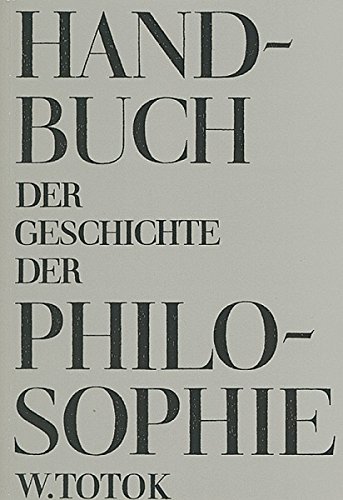 Handbuch der Geschichte der Philosophie / Bibliographie 20. Jahrhundert - Totok, Wilhelm