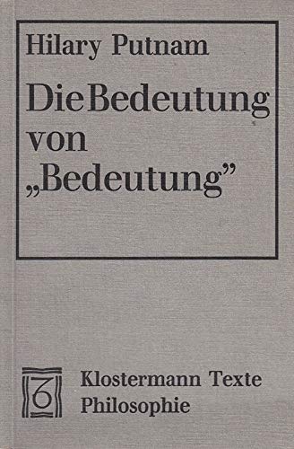 Beispielbild fr Die Bedeutung von "Bedeutung". zum Verkauf von Neusser Buch & Kunst Antiquariat