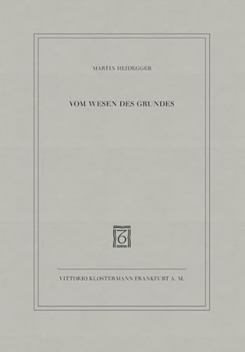 Stock image for Vom Wesen DES Grundes for sale by Mli-Mlo et les Editions LCDA