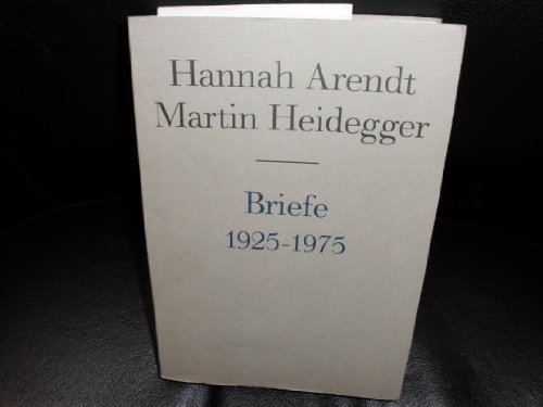 Briefe 1925 bis 1975: Und andere Zeugnisse (German Edition) (9783465029656) by Arendt, Hannah