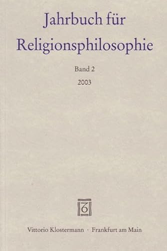 9783465032533: Jahrbuch fr Religionsphilosophie. Band 2. 2003.