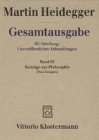 Gesamtausgabe III. Abt. UnverÃƒÂ ffentliche Abhandlungen VortrÃƒÂ¤ge - Gedachtes. Bd. 65. BeitrÃƒÂ¤ge zur Philosophie - Martin Heidegger