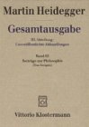 Stock image for Gesamtausgabe III. Abt. Unver  ffentliche Abhandlungen Vortr ¤ge - Gedachtes. Bd. 65. Beitr ¤ge zur Philosophie for sale by WorldofBooks