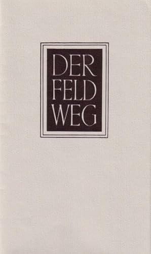 Imagen de archivo de Der Feldweg a la venta por Blackwell's