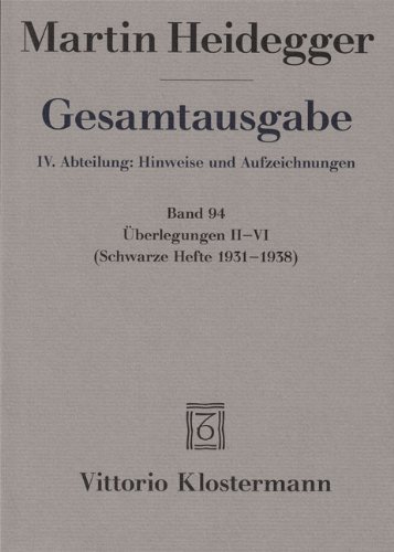 9783465038146: Heidegger, M: Gesamtausgabe. 4 Abteilungen / berlegungen II