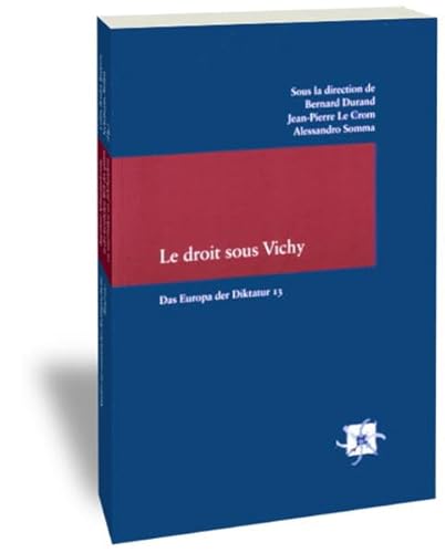 9783465040132: Le droit sous Vichy