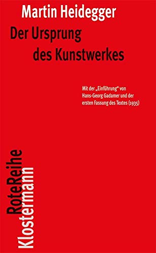 Stock image for Der Ursprung des Kunstwerkes for sale by Blackwell's
