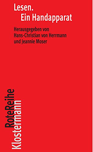 9783465042426: Lesen. Ein Handapparat (Klostermann Rotereihe) (German Edition)