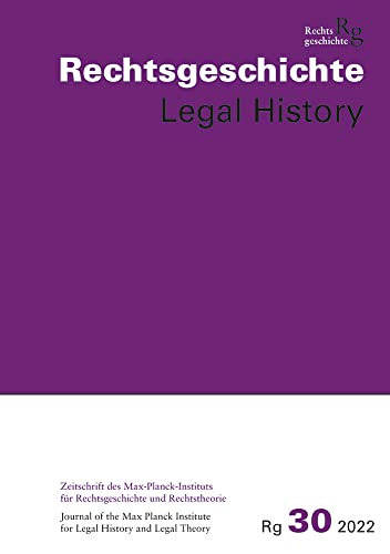 Stock image for Rechtsgeschichte Legal History (30) for sale by ISD LLC