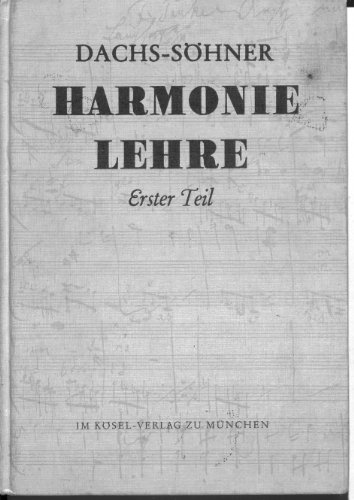 Harmonielehre, Bd.1 - Dachs, Michael, Söhner, Paul