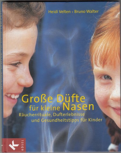 Beispielbild fr Groe Dfte fr kleine Nasen Rucherrituale, Dufterlebnisse und Gesundheitstipps fr Kinder [Gebundene Ausgabe] von Heidi Velten (Autor, Illustrator), Bruno Walter (Autor) Grosse Duefte fr kleine Nasen Das erste, umfassende Dfte- und Rucherbuch fr Kinder Spannende Rucherrituale, erfrischende Konzentrationsstrkung, sanfte HeilkraftNaturdfte und Rucherwerk schenken Freude und Wohlbefinden fr Krper, Geist und Seele. Finden Sie den richtigen Duft, der Kinder in einen sanften Schlaf fhrt. Entdecken Sie therische le, die Erkltungen lindern und Ausgeglichenheit frdern. Schicken Sie gemeinsam duftende Botschaften in den Himmel. Mit den Anregungen dieses Buches ist das im wahrsten Sinne des Wortes ein Kinderspiel. Freuen Sie sich auf das erste umfassende Dfte- und Rucherbuch fr KinderEin wunderbarer Begleiter gerade fr die ungemtliche Jahreszeit, um mit besonderen Dufterlebnissen alle Sinne anzuregen. ber den Autor Heidi Velten, freie Journalistin, Buchautorin und Fotografi zum Verkauf von BUCHSERVICE / ANTIQUARIAT Lars Lutzer