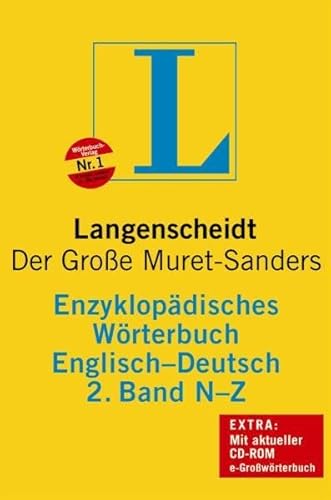 Imagen de archivo de Langenscheidt Enzyklopdisches Wrterbuch Englisch - Buch + CD-ROM, 2. Band N-Z: Der Groe Muret-Sanders, Englisch-Deutsch a la venta por medimops