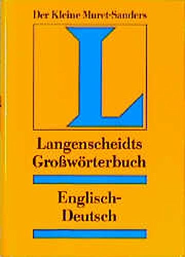 Beispielbild fr Langenscheidts Grossworterbuch English-Deutsch zum Verkauf von AwesomeBooks