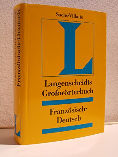 Stock image for Langenscheidts Growrterbuch Franzsisch. Teil 1: Franzsisch-Deutsch/Grand Dictionnaire Langenscheidt Franais-Allemand - Allemand-Franais. Premire Partie: Franais-Allemand. for sale by Antiquariat Dr. Christian Broy