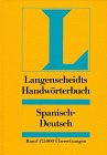 Beispielbild fr Langenscheidts Handwrterbuch, Spanisch zum Verkauf von medimops